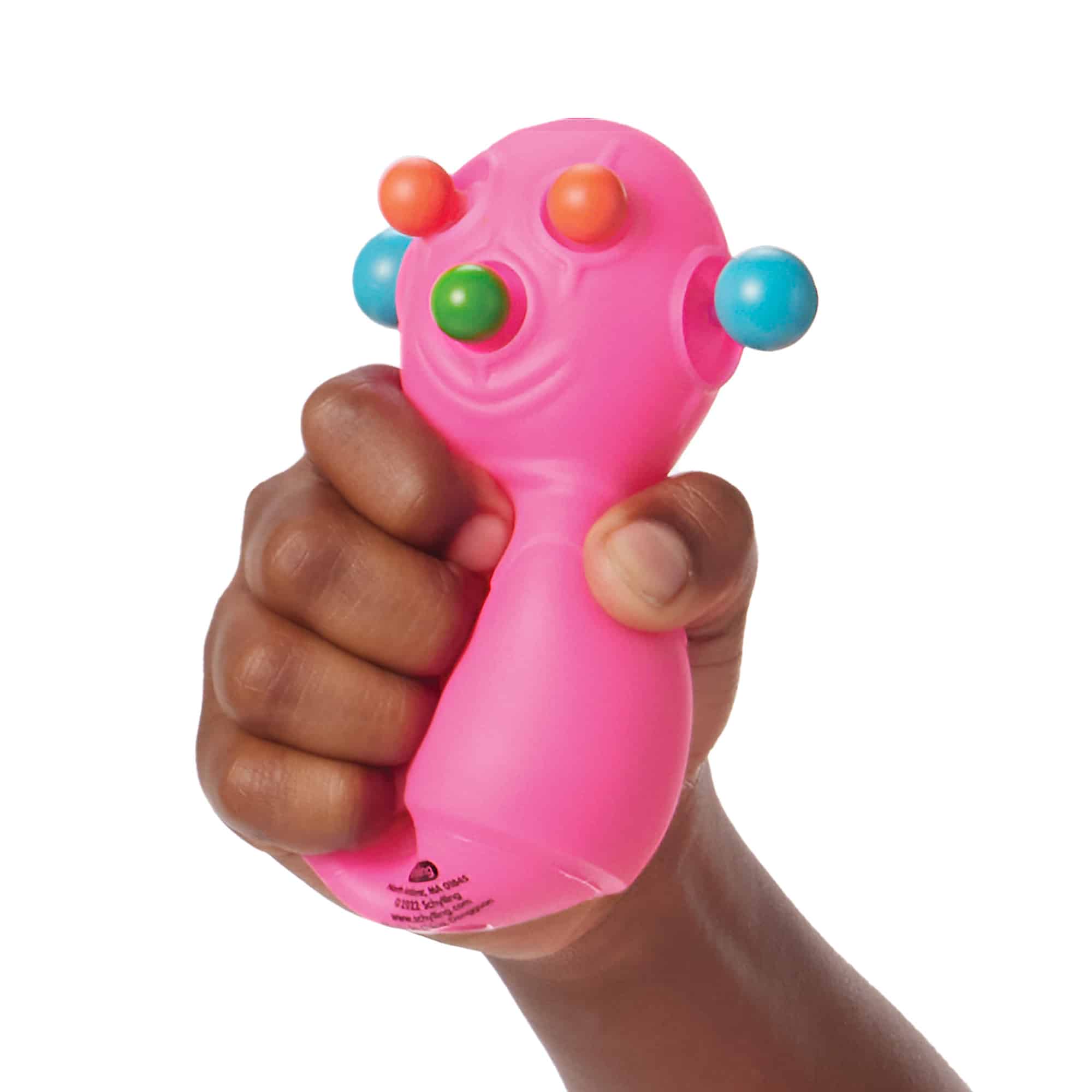 NeeDoh Panic Pete Pink Squeezed